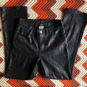 Guess black vintage snake pants rare!